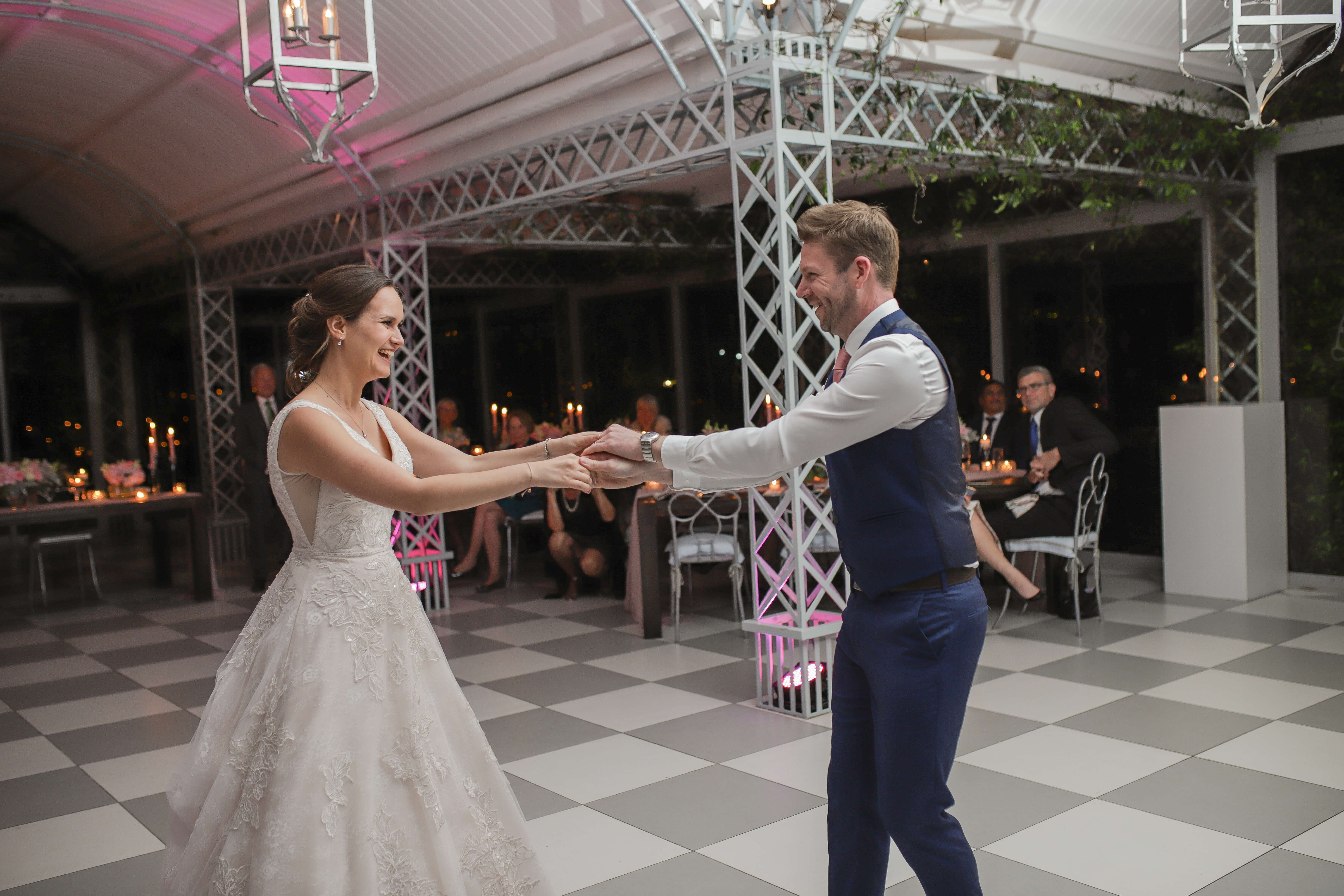 The first dance at a beautiful South African wedding.