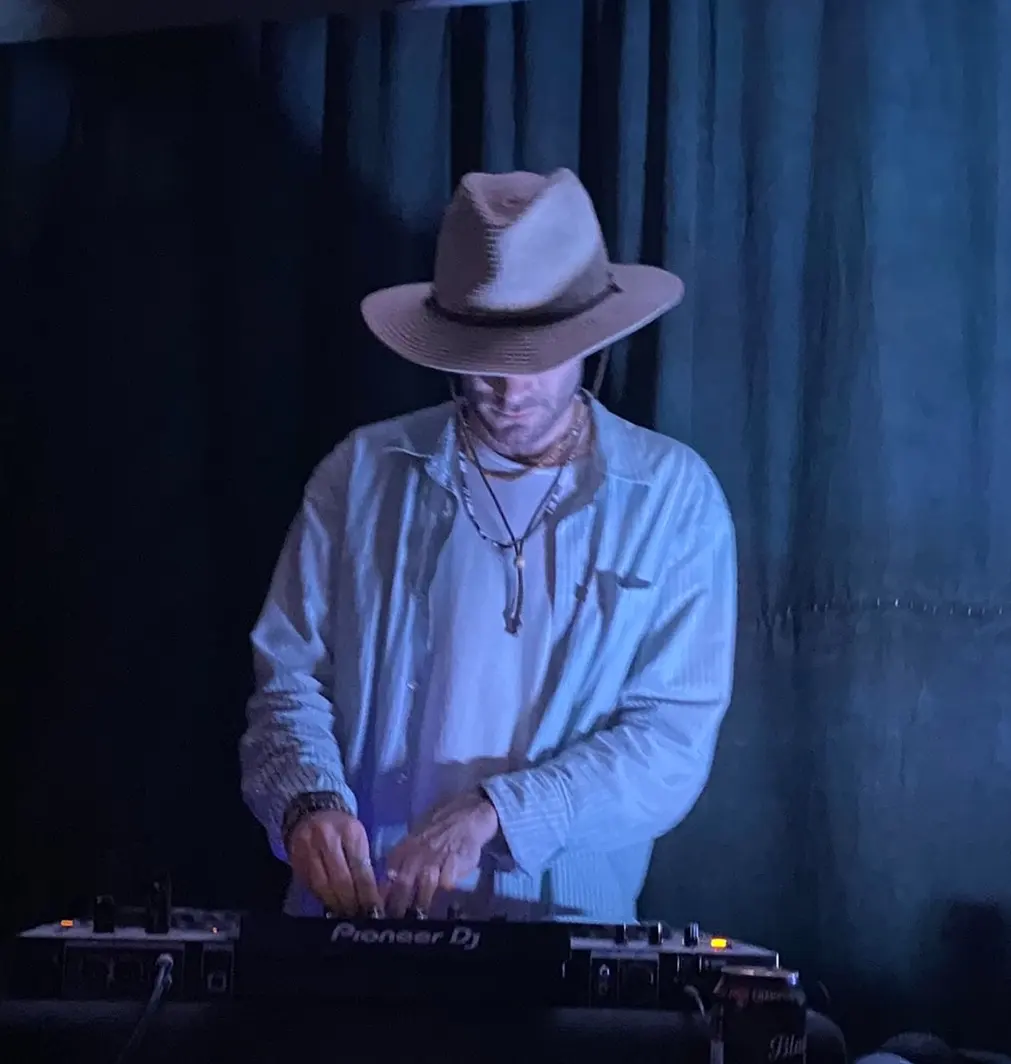 William at the decks on stage